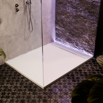 Signature Terrain 30mm Linear Slate Effect Rectangular Shower Tray