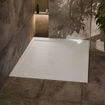 Signature Terrain 30mm Linear Slate Effect Rectangular Shower Tray | Product Image