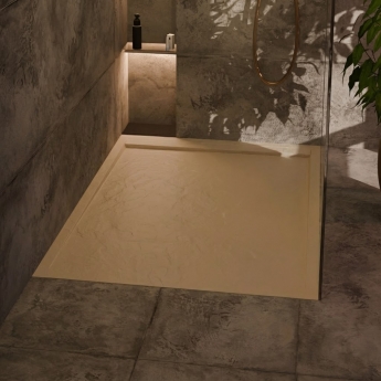 Signature Terrain 30mm Linear Slate Effect Rectangular Shower Tray | Product Image