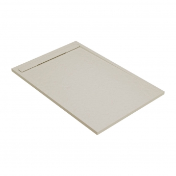 Signature Terrain Linear Latte Slate Rectangular Shower Tray 1700mm x 800mm (inc Waste) | Product Image