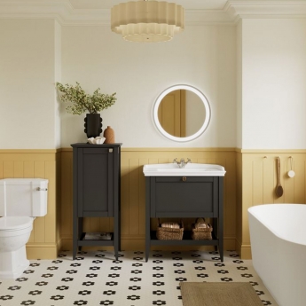 Signature Tribute Floor Standing 1-Door Storage Unit 470mm Wide - Matt Anthracite | Product Image