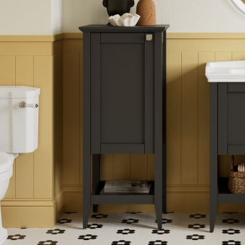 Signature Tribute Floor Standing 1-Door Storage Unit 470mm Wide - Matt Anthracite | Product Image