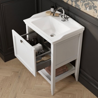 Signature Tribute 650mm 1-Drawer Floor Standing Vanity Unit