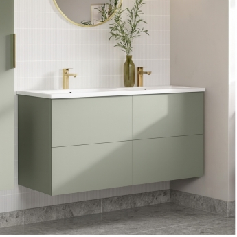 Signature Umea 1200mm 4-Drawer Wall Hung Vanity Unit with Basin