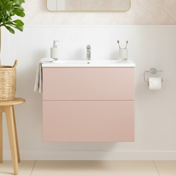 Signature Umea 600mm 2-Drawer Wall Hung Vanity Unit