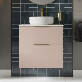 Signature Umea 600mm 2-Drawer Wall Hung Countertop Vanity Unit