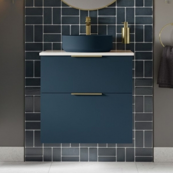 Signature Umea 600mm 2-Drawer Wall Hung Countertop Vanity Unit