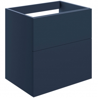Signature Umea Wall Hung 2-Drawer Vanity Unit 590mm Wide - Matt Deep Blue | Product Image