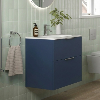 Signature Umea 800mm 2-Drawer Wall Hung Vanity Unit | Product Image