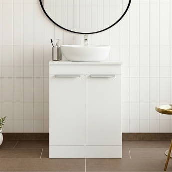 Signature Umea 590mm 2-Door Floor Standing Countertop Vanity Unit | Product Image