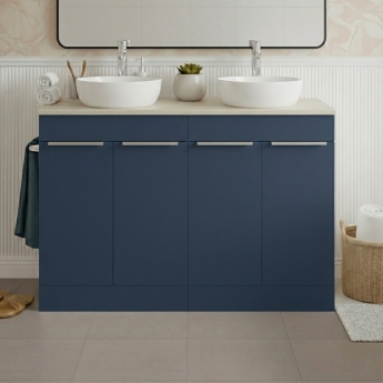 Signature Umea 1200mm 4-Door Floor Standing Countertop Vanity Unit | Product Image