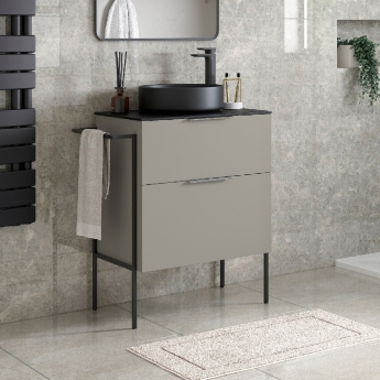 Signature Umea 800mm 2-Drawer Wall Hung Countertop Vanity Unit