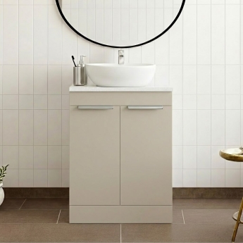 Signature Umea 590mm 2-Door Floor Standing Countertop Vanity Unit | Product Image