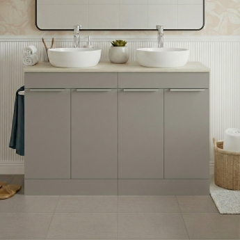 Signature Umea 1200mm 4-Door Floor Standing Countertop Vanity Unit | Product Image