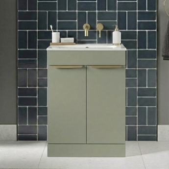 Signature Umea 600mm 2-Door Floor Standing Vanity Unit | Product Image