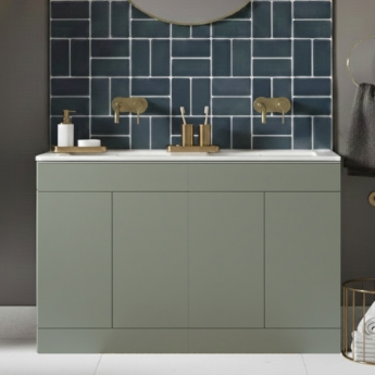 Signature Umea 1200mm 4-Door Floor Standing Vanity Unit with Basin