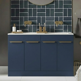 Signature Umea 1200mm 4-Door Floor Standing Vanity Unit with Basin | Product Image