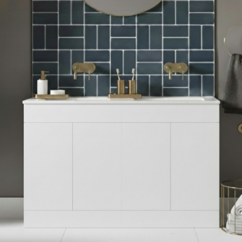 Signature Umea 1200mm 4-Door Floor Standing Vanity Unit with Basin