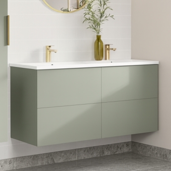 Signature Umea 1200mm 4-Drawer Wall Hung Vanity Unit with Basin | Product Image