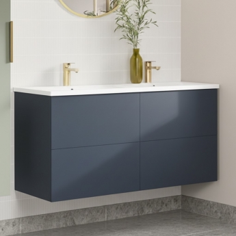 Signature Umea 1200mm 4-Drawer Wall Hung Vanity Unit with Basin | Product Image