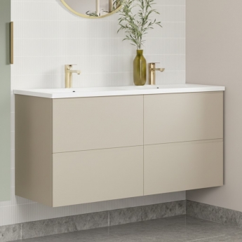 Signature Umea 1200mm 4-Drawer Wall Hung Vanity Unit with Basin | Product Image