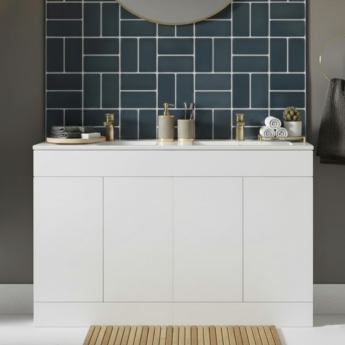 Signature Umea 1200mm 4-Door Floor Standing Vanity Unit with Basin