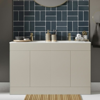 Signature Umea 1200mm 4-Door Floor Standing Vanity Unit with Basin