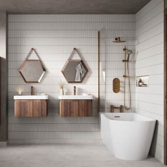 Signature Vanguard Back to Wall Freestanding Bath