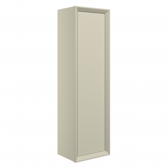 Signature Verge Wall Hung 1-Door Tall Unit 345mm Wide - Matt Cotton