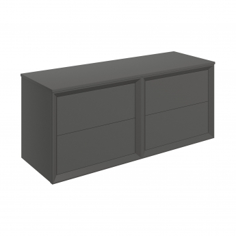 Signature Verge 1200mm 4-Drawer Wall Hung Vanity Unit with Countertop | Product Image