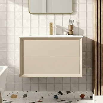 Signature Verge 615mm 2-Drawer Wall Hung Vanity Unit