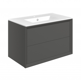 Signature Verge 815mm 2-Drawer Wall Hung Vanity Unit | Product Image