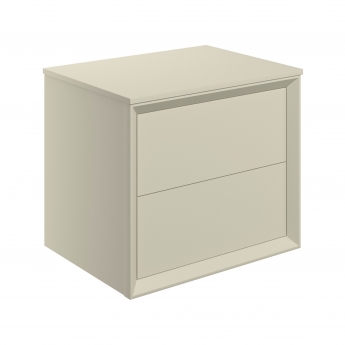 Signature Verge 600mm 2-Drawer Wall Hung Vanity Unit with Countertop | Product Image