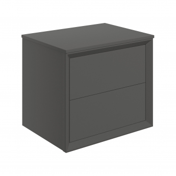 Signature Verge 600mm 2-Drawer Wall Hung Vanity Unit with Countertop | Product Image