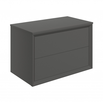 Signature Verge 800mm 2-Drawer Wall Hung Vanity Unit with Countertop | Product Image