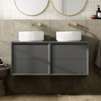 Signature Verge 1200mm 4-Drawer Wall Hung Vanity Unit with Countertop | Product Image