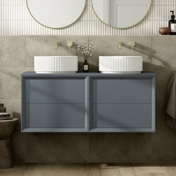 Signature Verge 1200mm 4-Drawer Wall Hung Vanity Unit with Countertop | Product Image