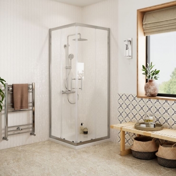 Signature Verve Easy-Fit Corner Entry Shower Enclosure - 6mm Glass