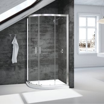 Merlyn Vivid Boost Loft 2-Door Quadrant Shower Enclosure - 6mm Glass
