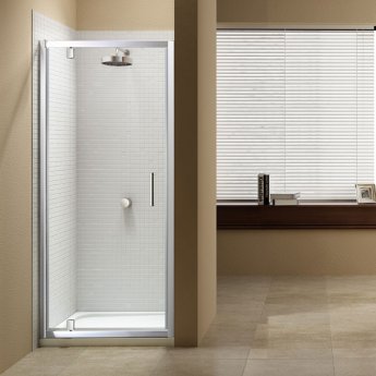 Merlyn Vivid Sublime Pivot Shower Door 760mm Wide - 8mm Glass