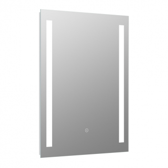 Signature Violet Front-Lit LED Bathroom Mirror with Demister Pad 700mm H x 500mm W