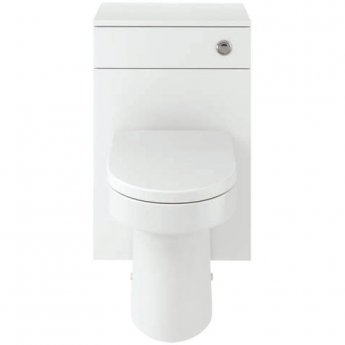 Signature Skyline Back to Wall WC Toilet Unit 500mm Wide - White Gloss