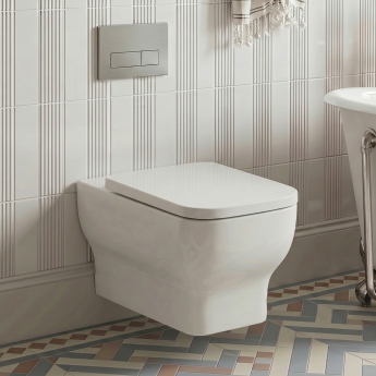 Signature Zen Rimless Wall Hung Toilet (inc Soft Close Seat) | Product Image