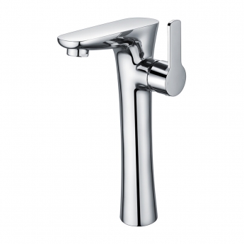 Signature Zest Tall Mono Basin Mixer Tap Single Side Lever Handle - Chrome