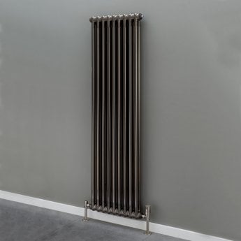 S4H Cornel 2 Column Vertical Radiator 1800mm H x 204mm W - 4 Sections - Lacquer