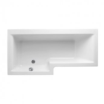 Delphi Elite L-Shaped Standard Shower Bath 1675mm x 700/850mm - Left Handed