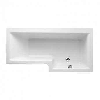 Delphi Elite L-Shaped Premier Shower Bath 1675mm x 700/850mm - Right Handed