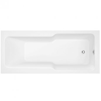 Delphi Evolve Straight Premier Shower Bath 1700mm x 750mm - 0 Tap Hole