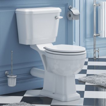 Delphi Henbury Close Coupled Toilet with Lever Cistern - Standard Seat