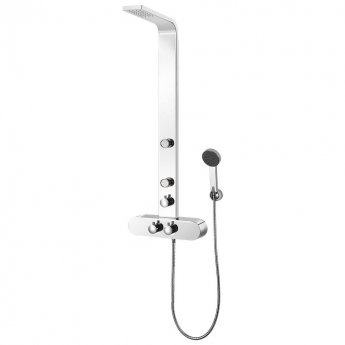 Delphi Jolie Thermostatic Shower System Wall Mounted - Chrome